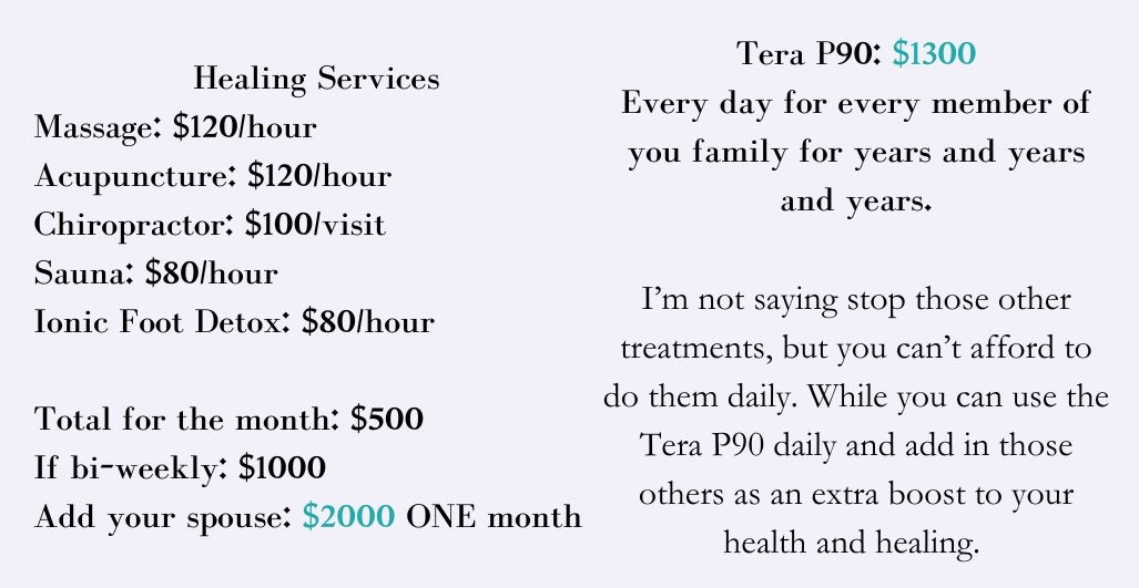 comparing cost vs value for tera p90